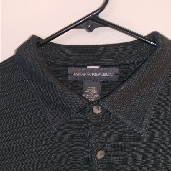 Men’s Banana Republic Striped Collared Shirt - Picture 3 of 4